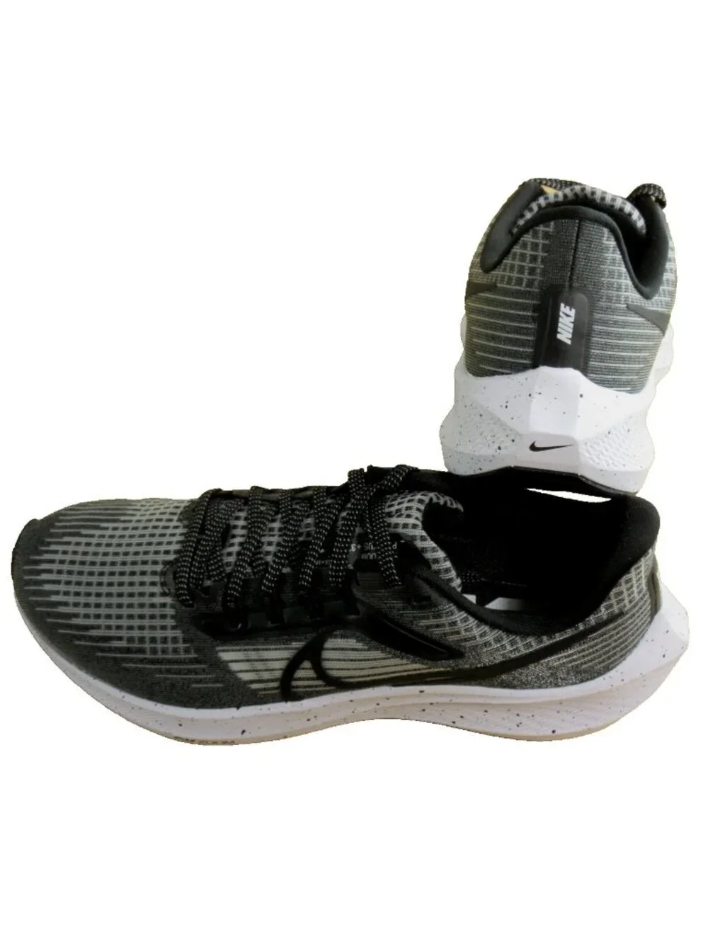 Women's Nike Air Zoom Pegasus 39 Running Shoes Black Smoke Grey White Size 8 NEW
